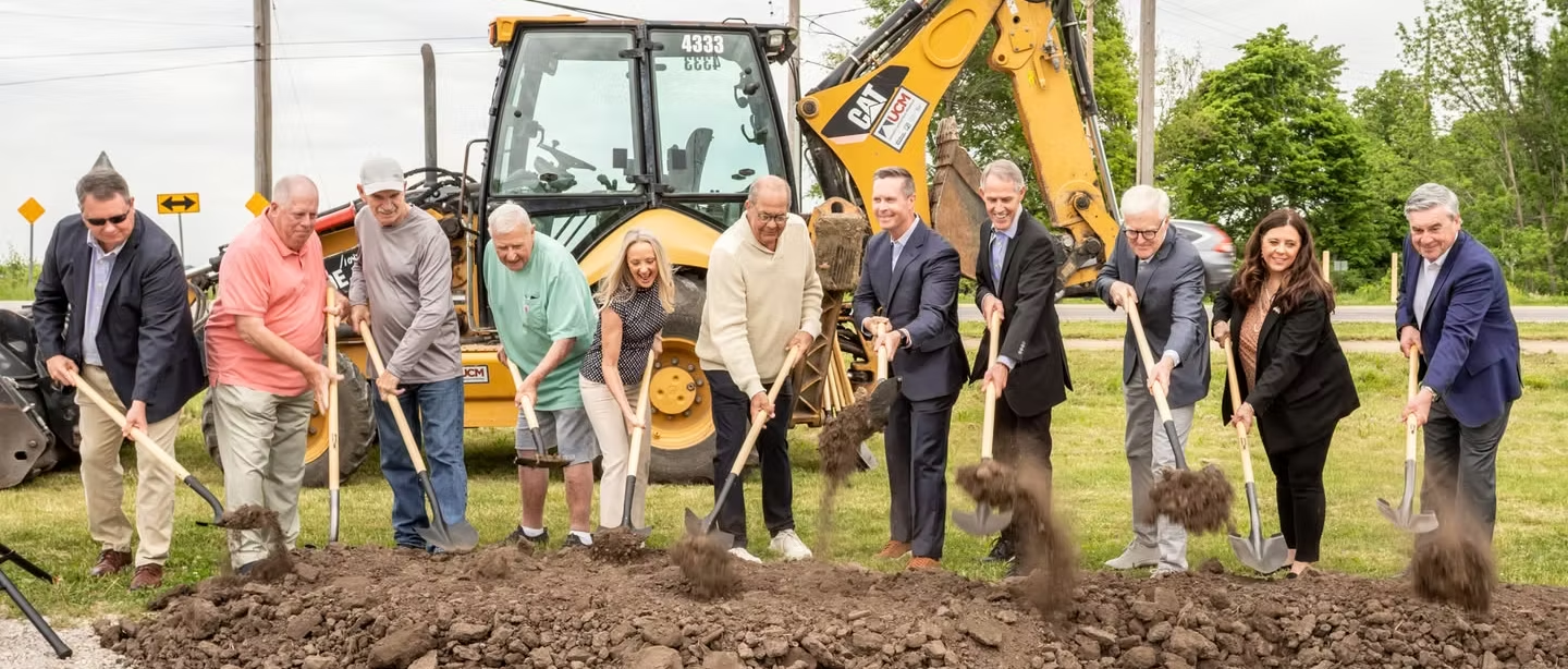 Woodside Iron Bridge Road Ground Breaking